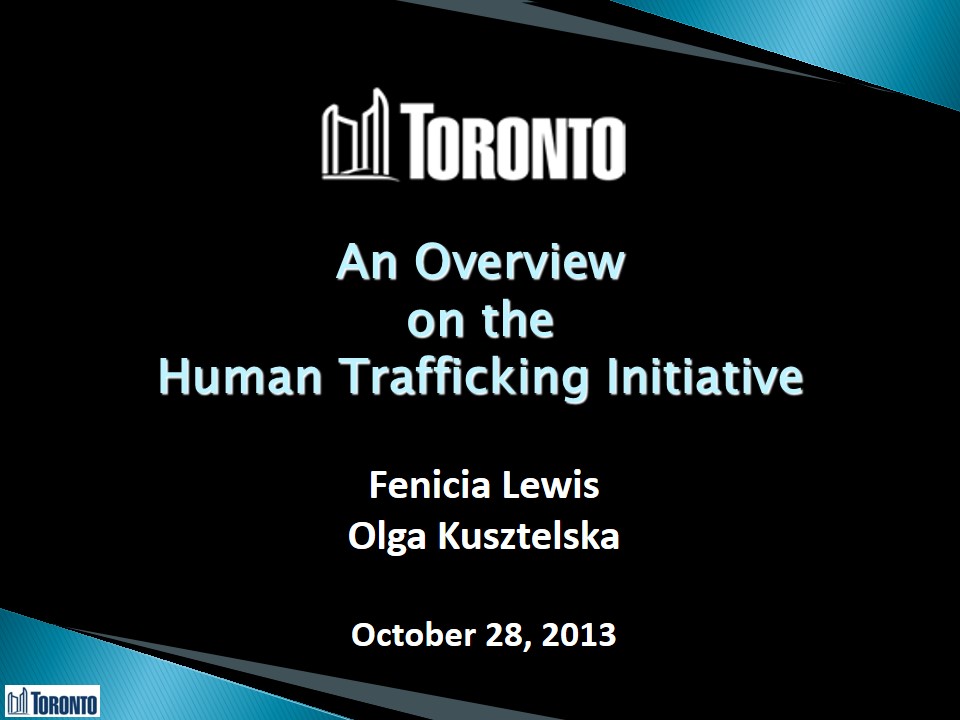 TOCityCollaboration Roundtable on Human Trafficking Oct 28-2013