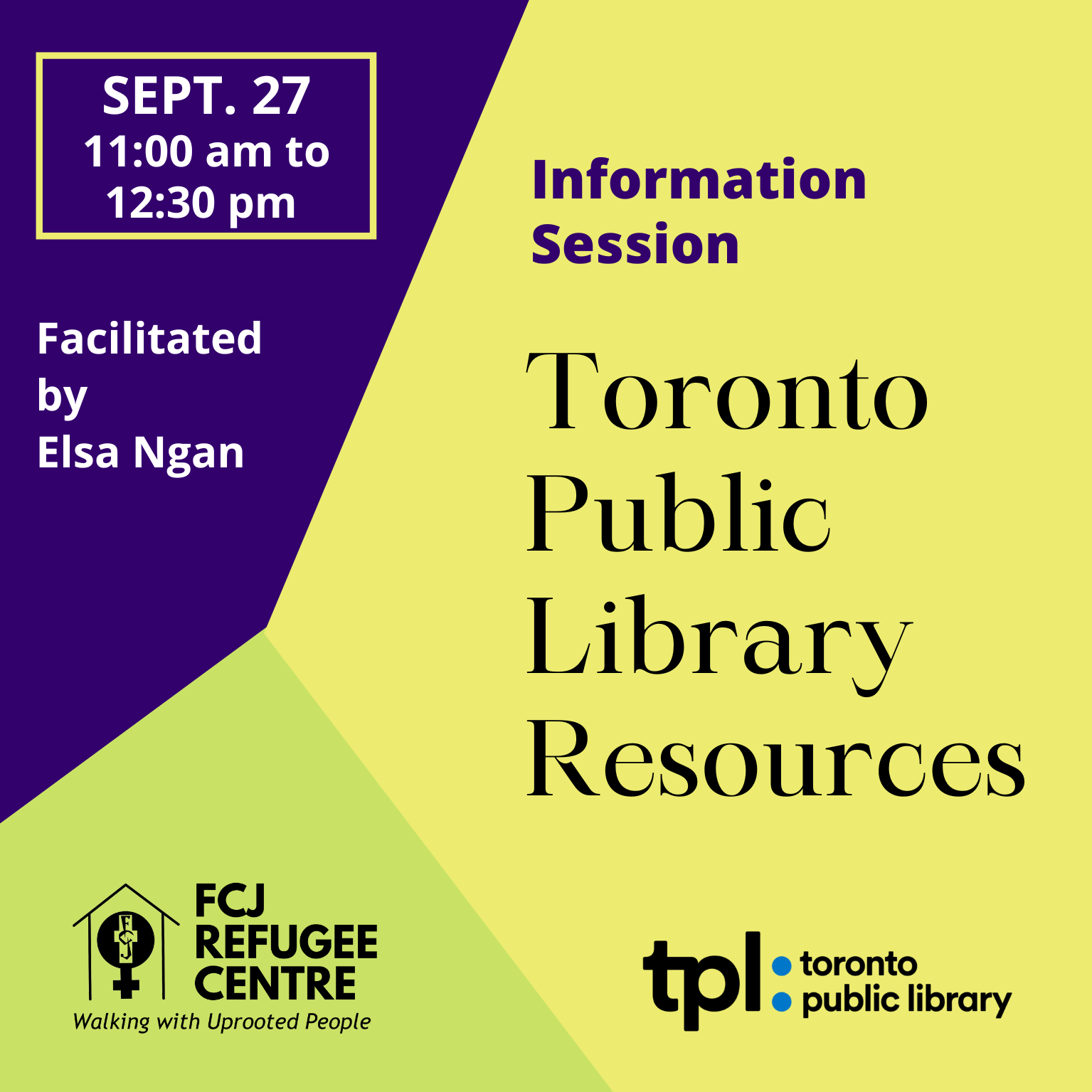 Toronto Public Library Resources Information Session