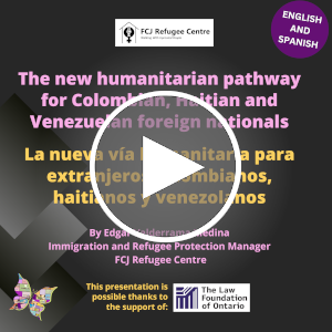 Webinar | The new humanitarian pathway for Colombian, Haitian and Venezuelan foreign nationals (English and Spanish)