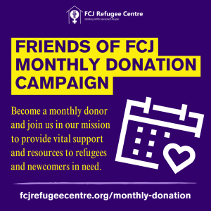 Friends of FCJ Monthly Donation Campaign