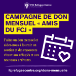 Rejoignez-nous pour faire une différence : présentation de la campagne de don mensuel « Amis du FCJ »
