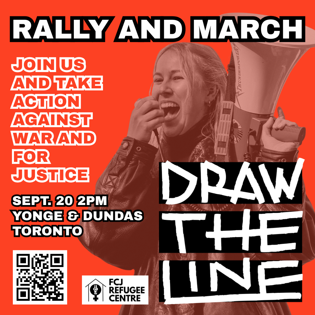 Draw The Line: Rally And March – FCJ Refugee Centre